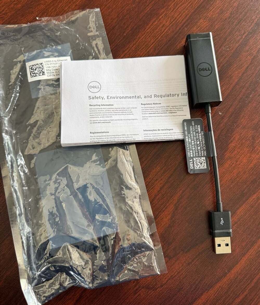 Dell USB 3.0 To Ethernet Adapter DP/N 0YX2FJ